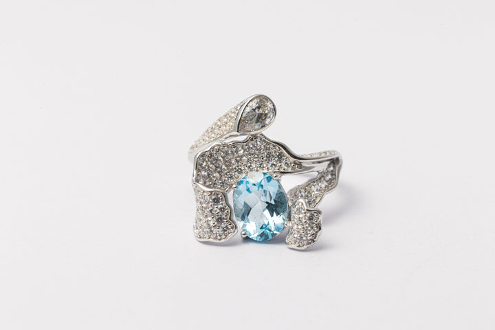 Nysera Sky Blue Topaz Ring
