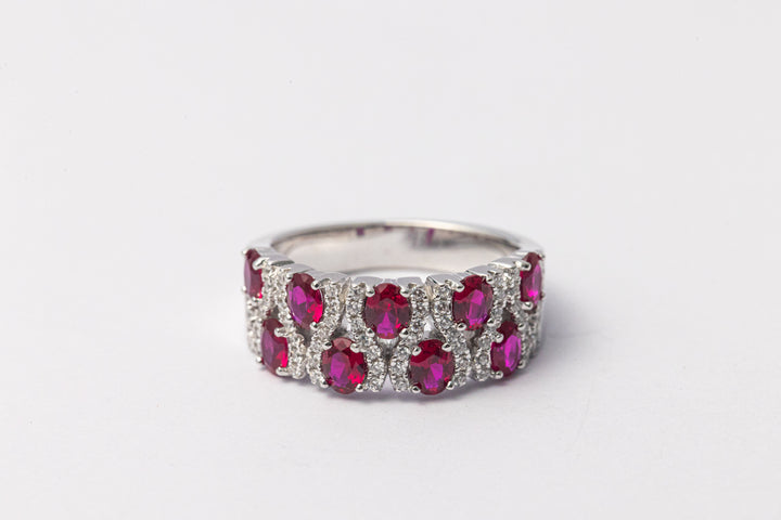 Nysera Pigeon Ruby Oval Ring