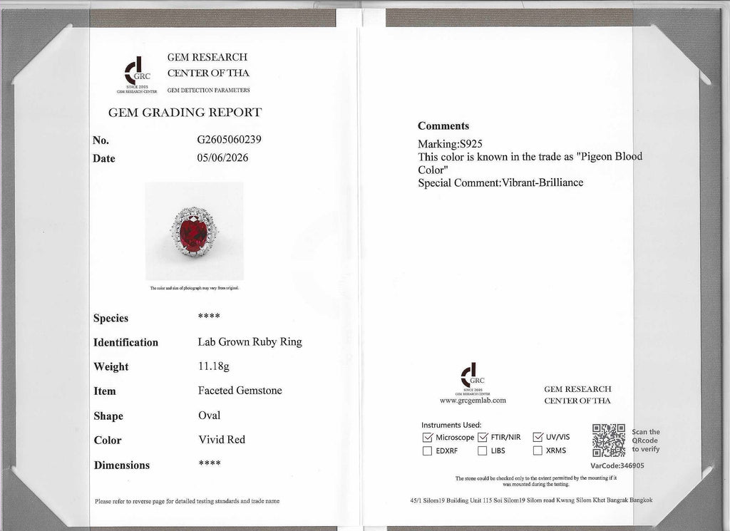 Nysera Pigeon Ruby Oval Ring