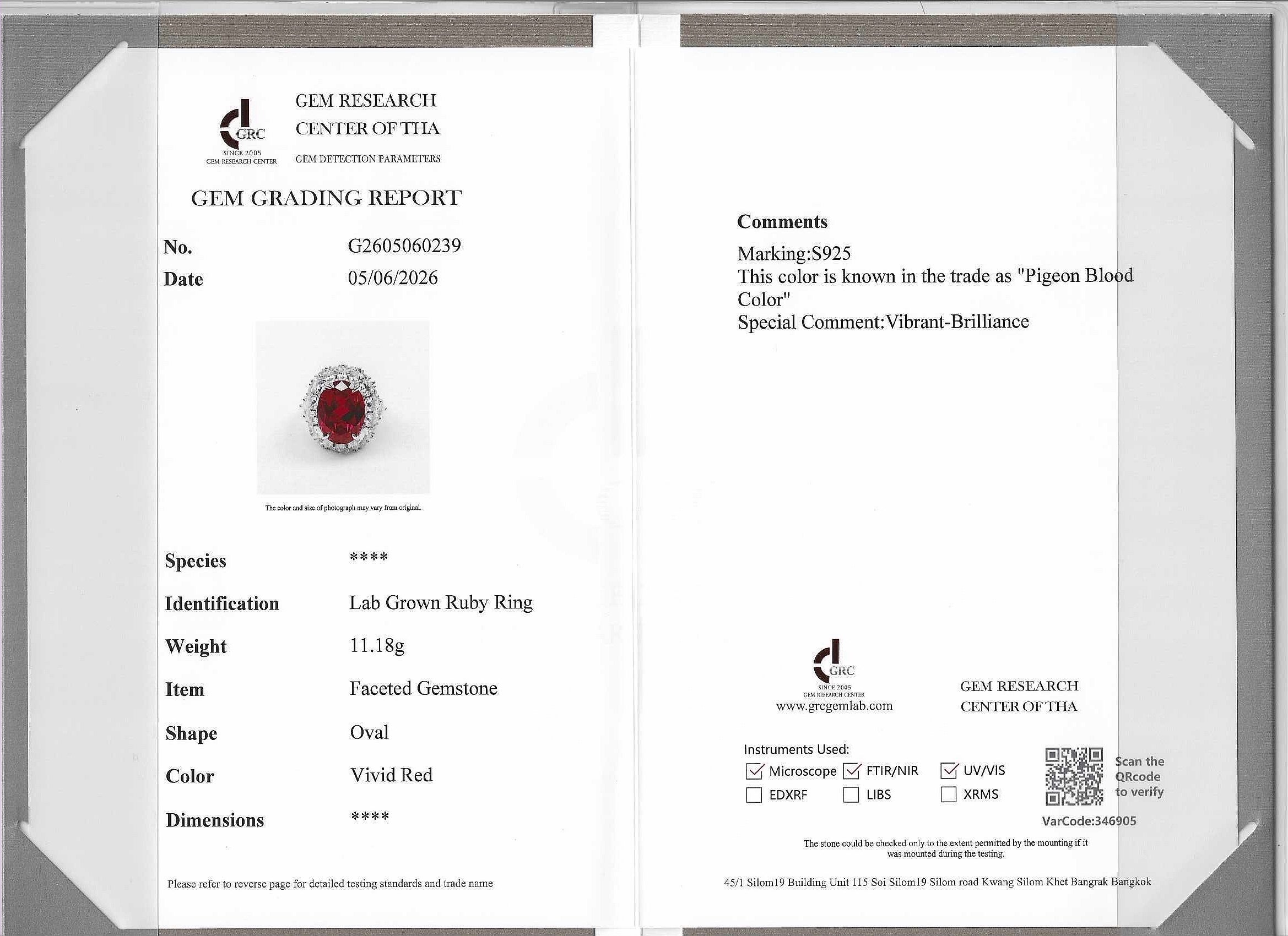 Nysera Pigeon Ruby Oval Ring