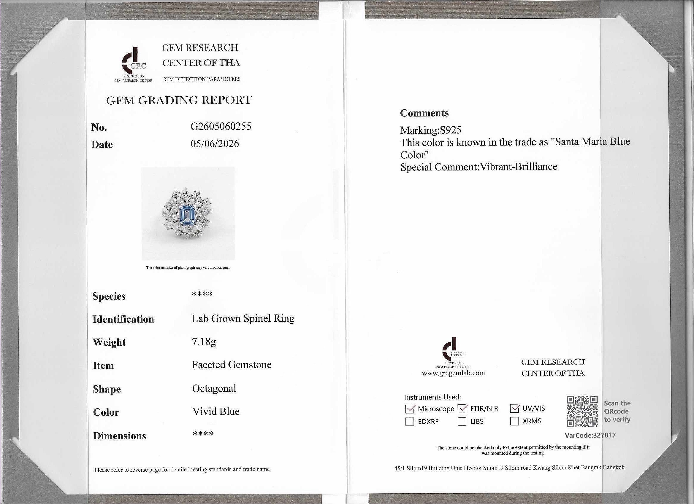 Nysera Santa Maria Spinel Ring
