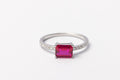 Nysera Pigeon Ruby Octagon Ring
