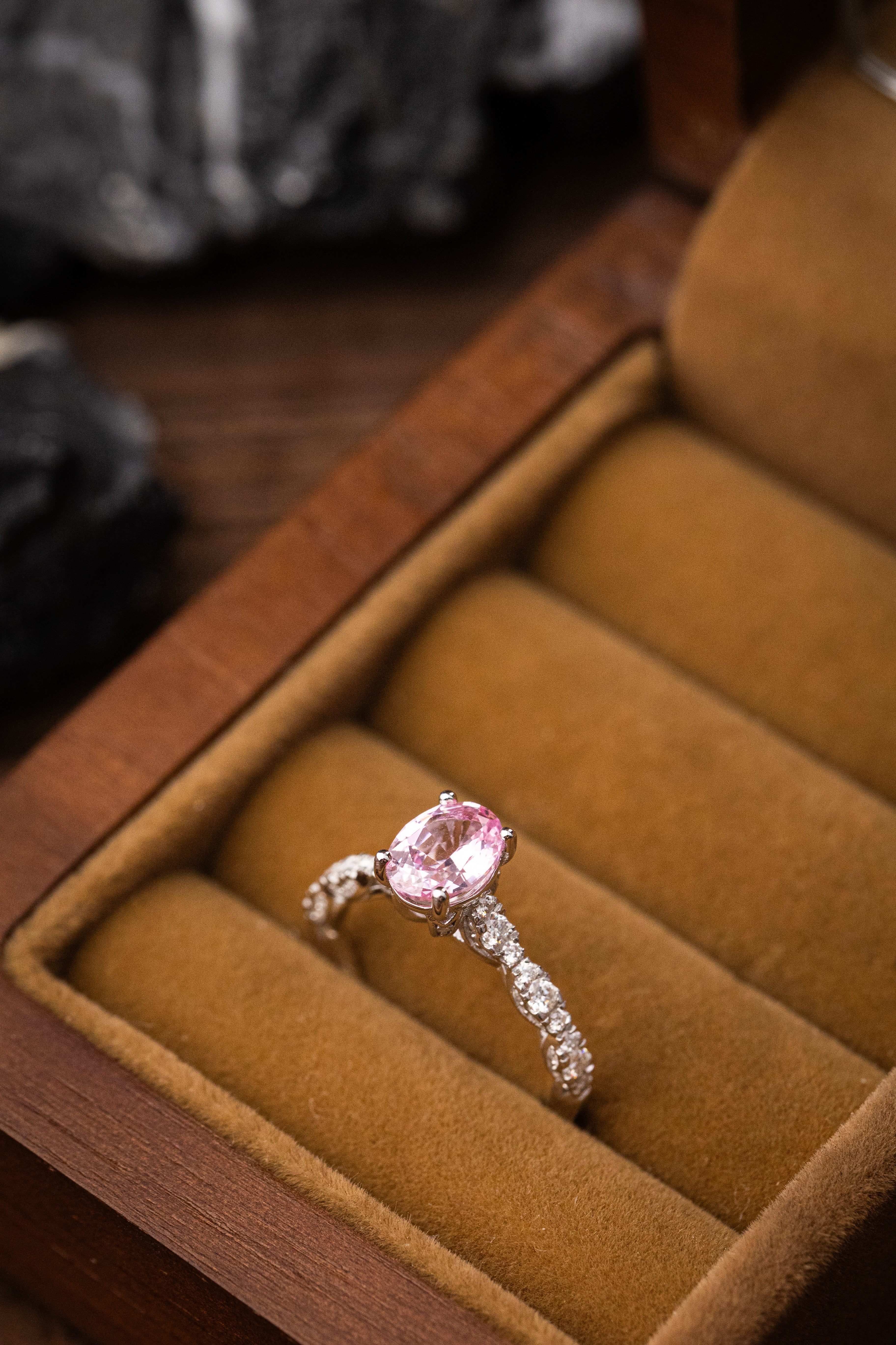 Nysera Cherry Blossom Sapphire Ring