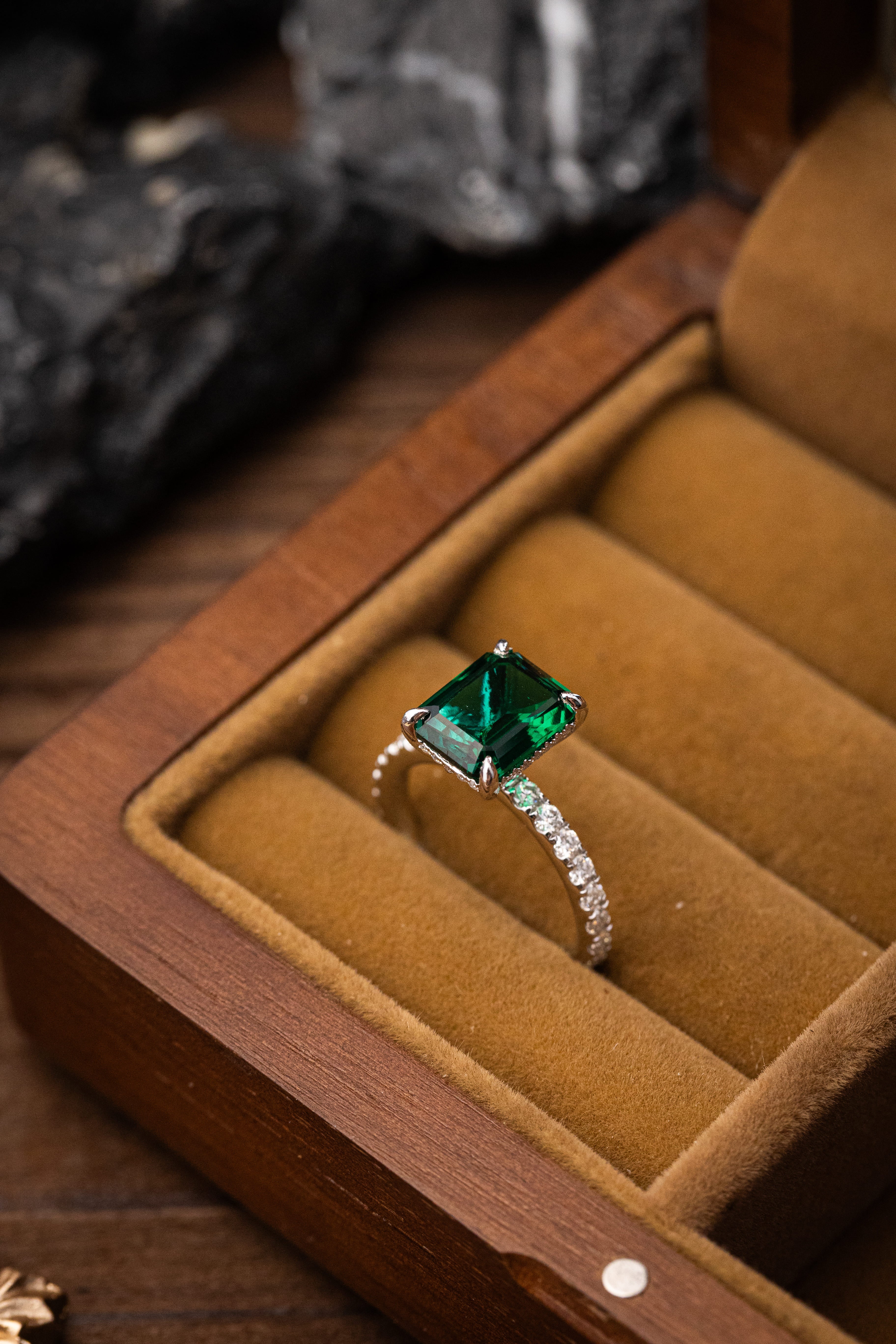 Nysera Muzo Emerald Octagon Ring