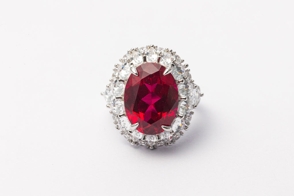 Nysera Pigeon Ruby Oval Ring