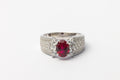 Nysera Pigeon Ruby Oval Ring