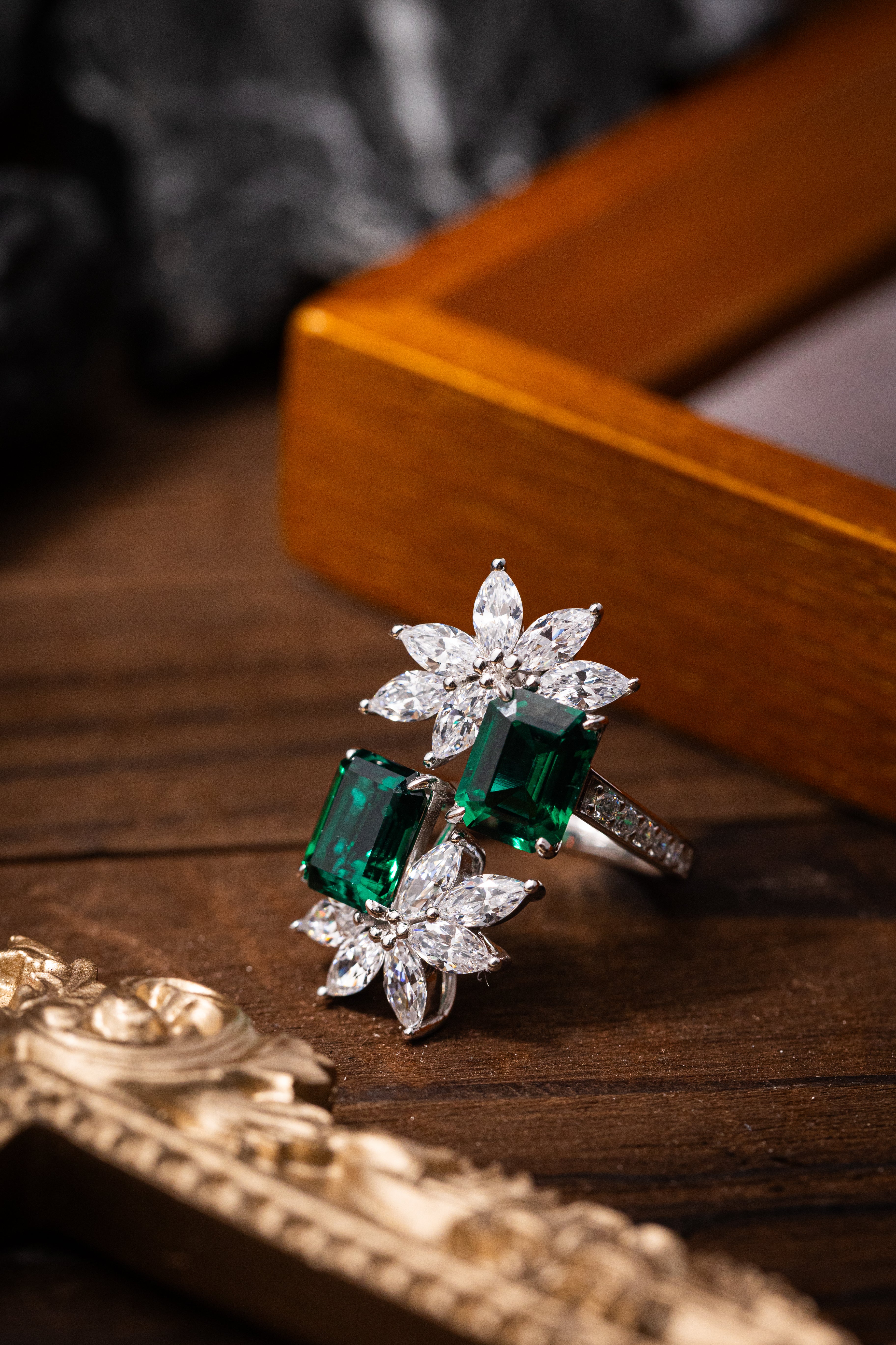 Nysera Muzo Emerald Octagon Ring