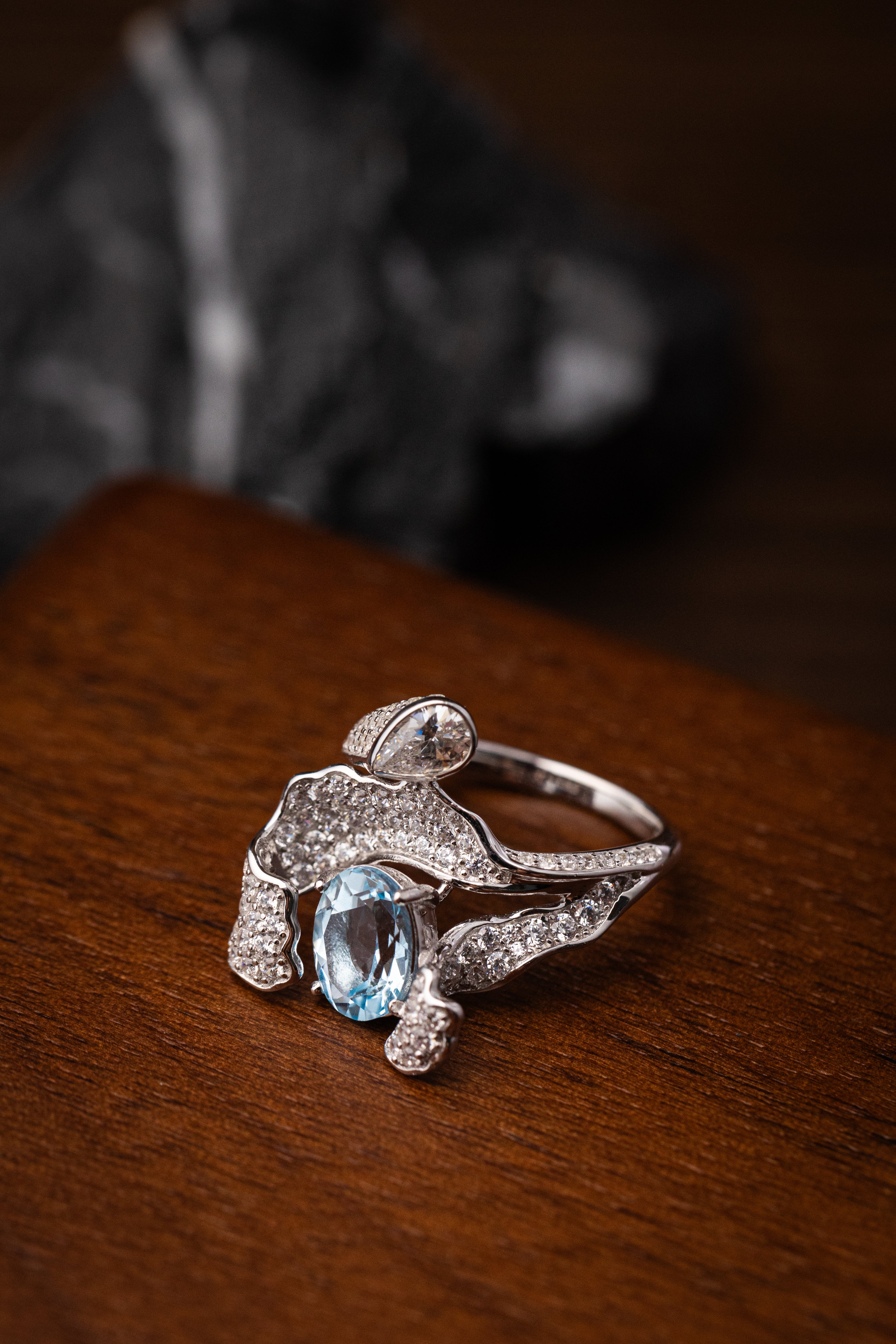 Nysera Sky Blue Topaz Ring