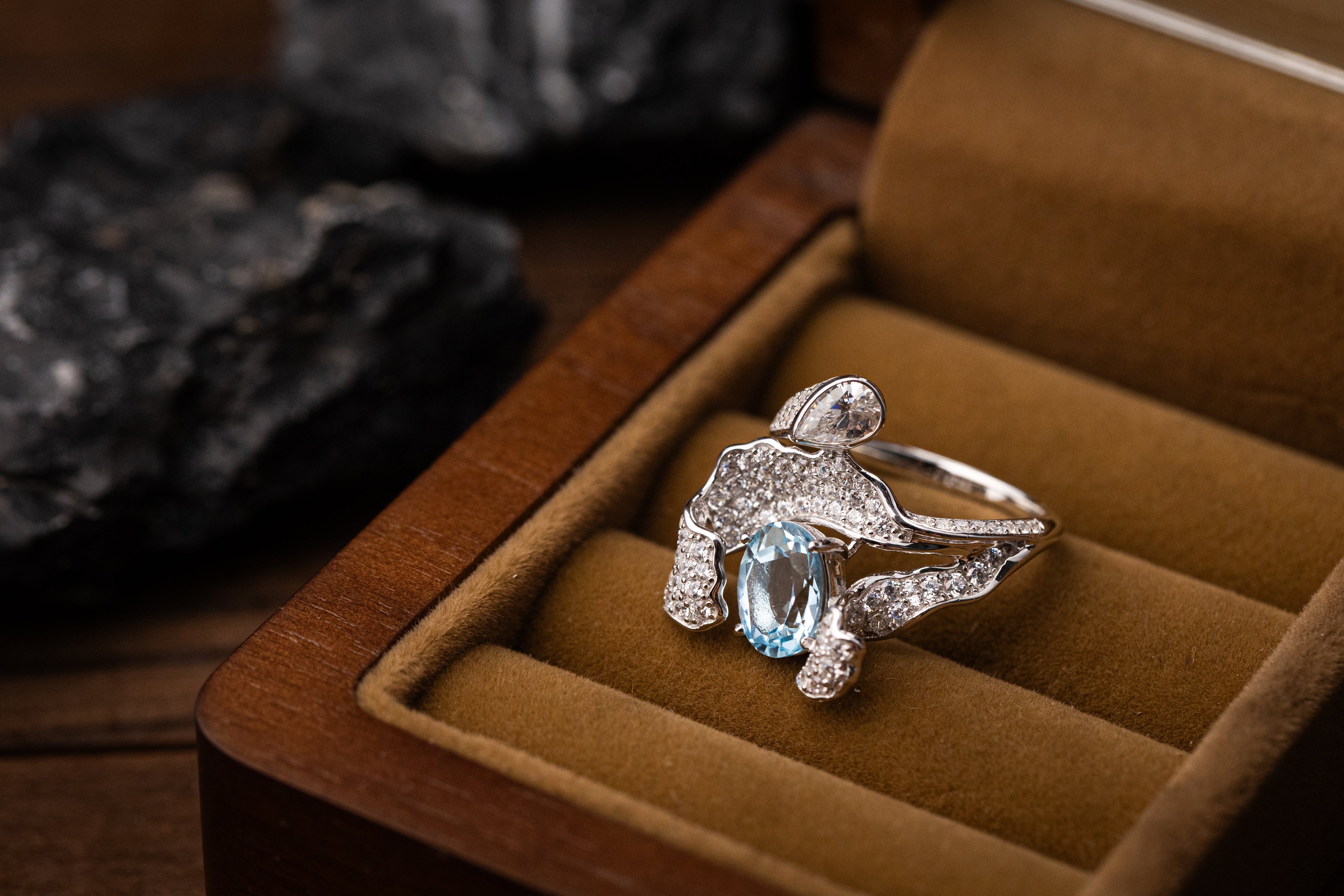 Nysera Sky Blue Topaz Ring