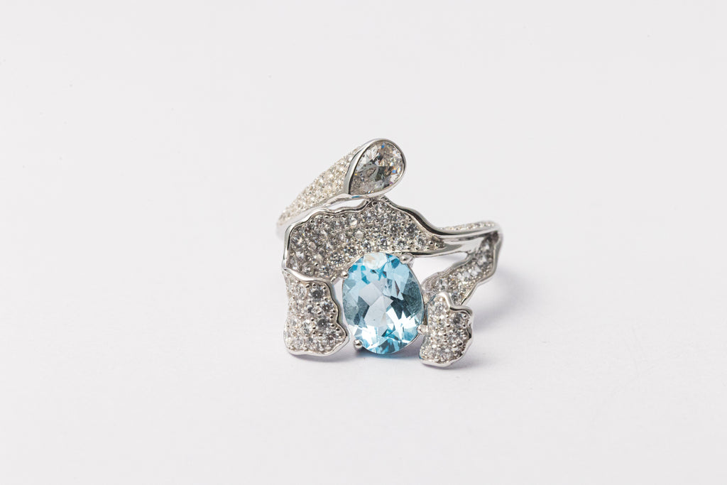 Nysera Sky Blue Topaz Ring