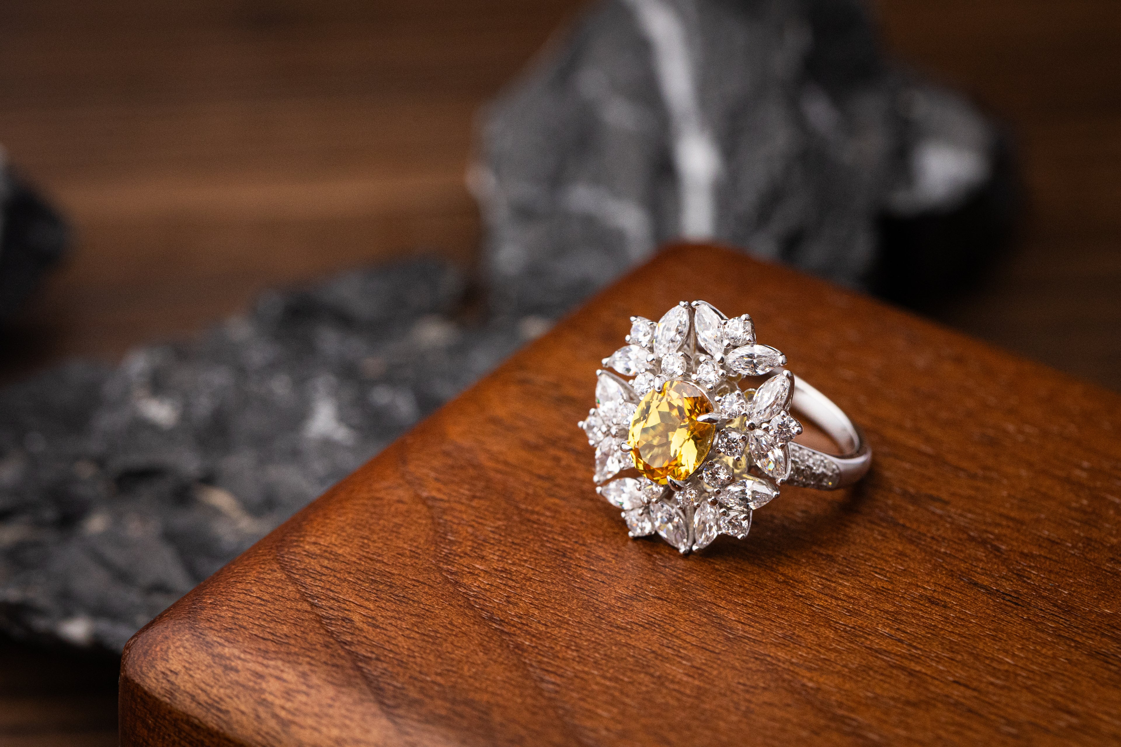Nysera Canary Sapphire Ring