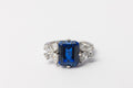 Nysera Royal Blue Sapphire Octagon Ring