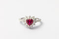 Nysera Pigeon Ruby Heart Ring