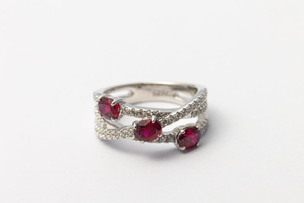 Nysera Pigeon Ruby Oval Ring