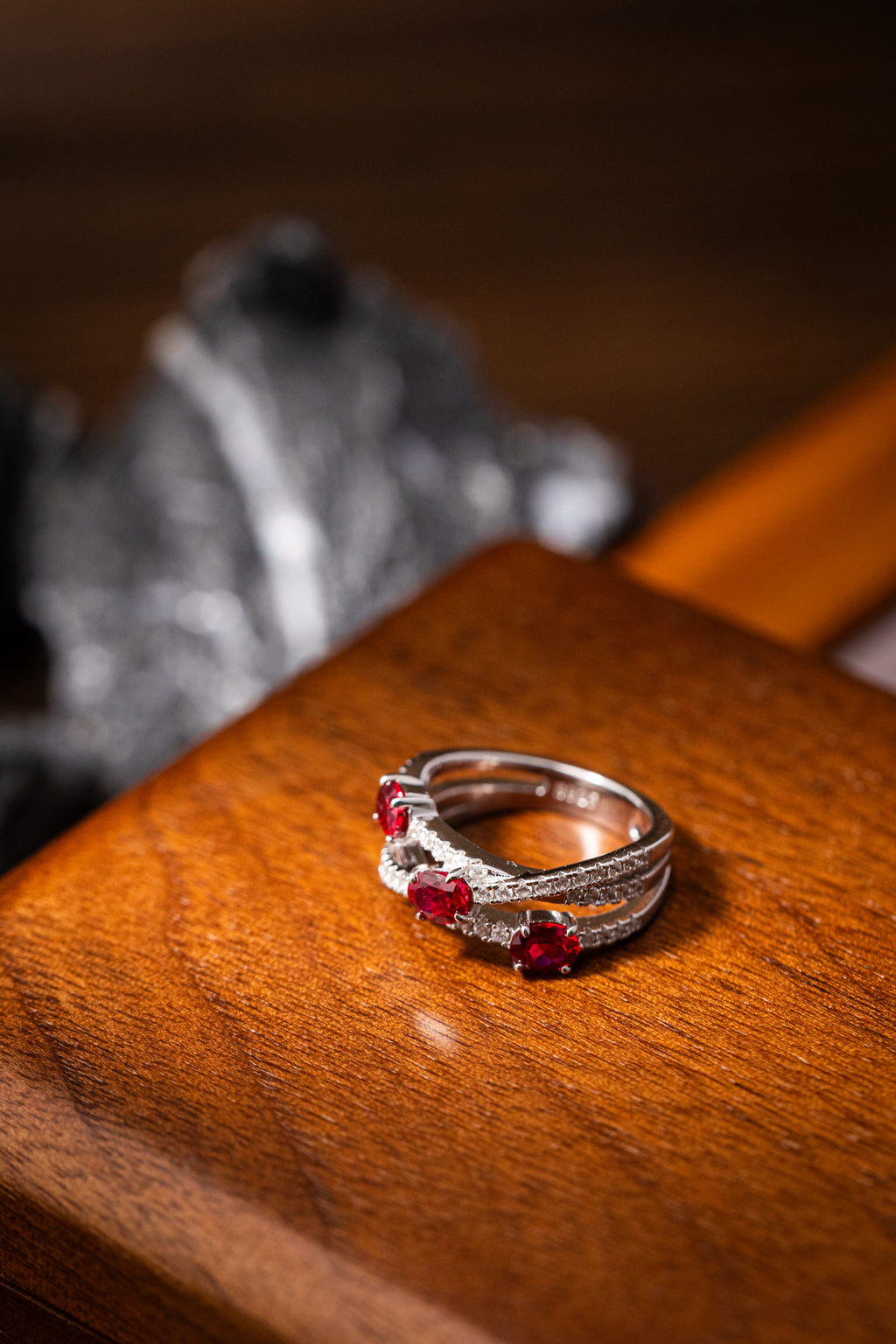 Nysera Pigeon Ruby Oval Ring