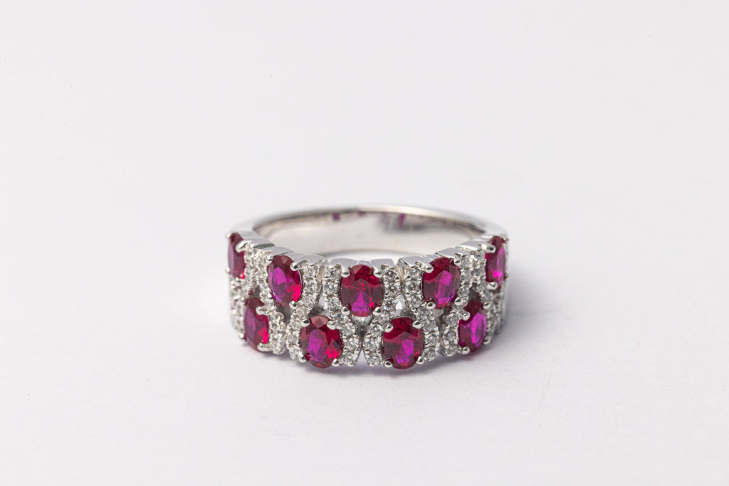 Nysera Pigeon Ruby Oval Ring
