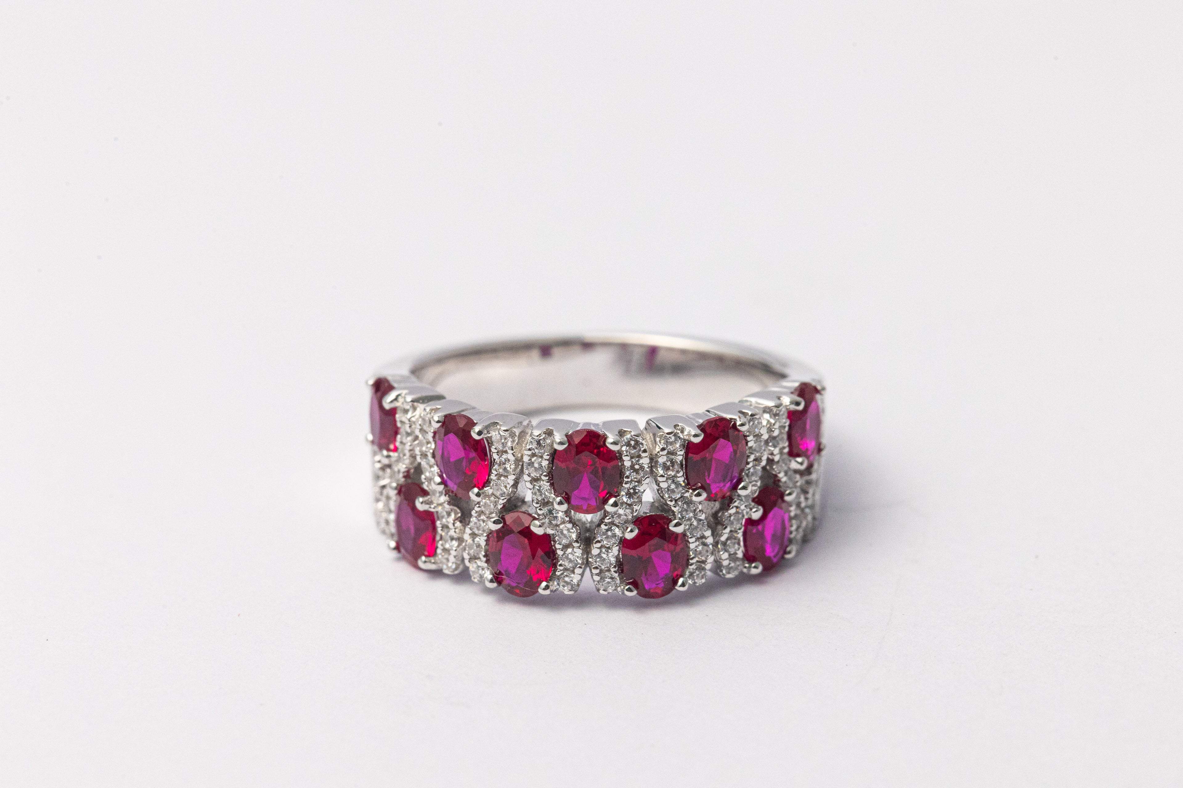 Nysera Pigeon Ruby Oval Ring