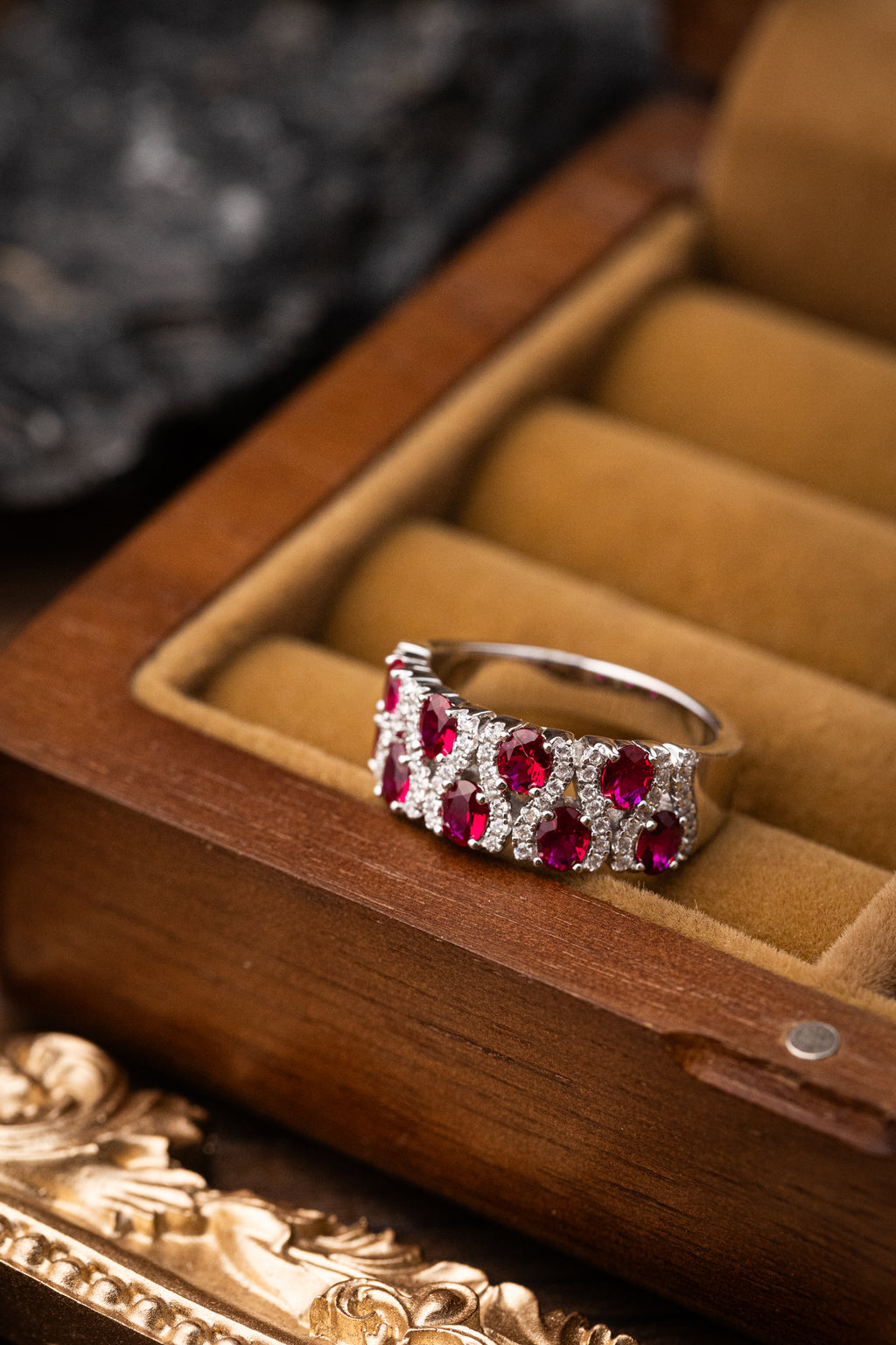 Nysera Pigeon Ruby Oval Ring