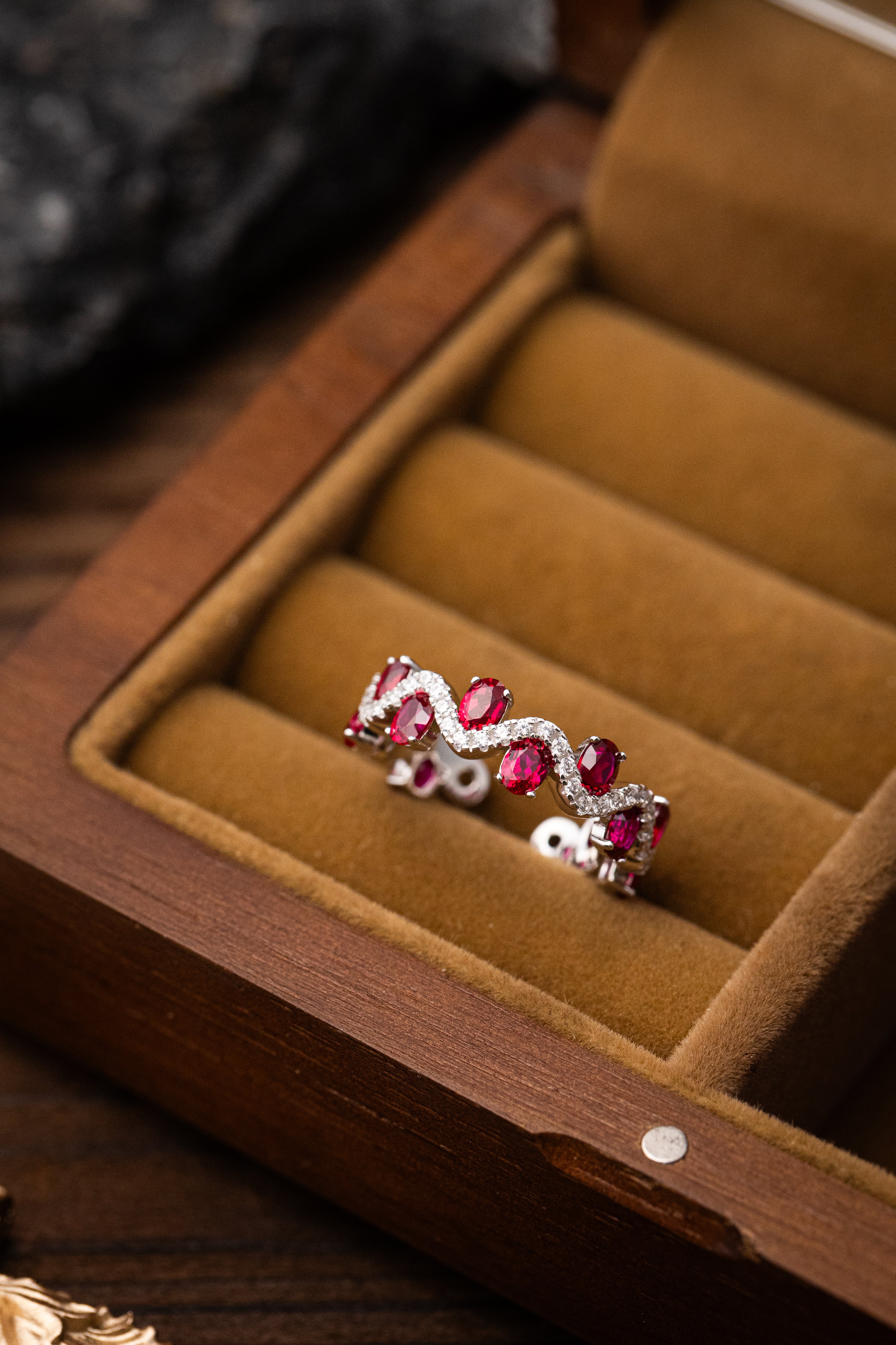 Nysera Pigeon Ruby Oval Ring