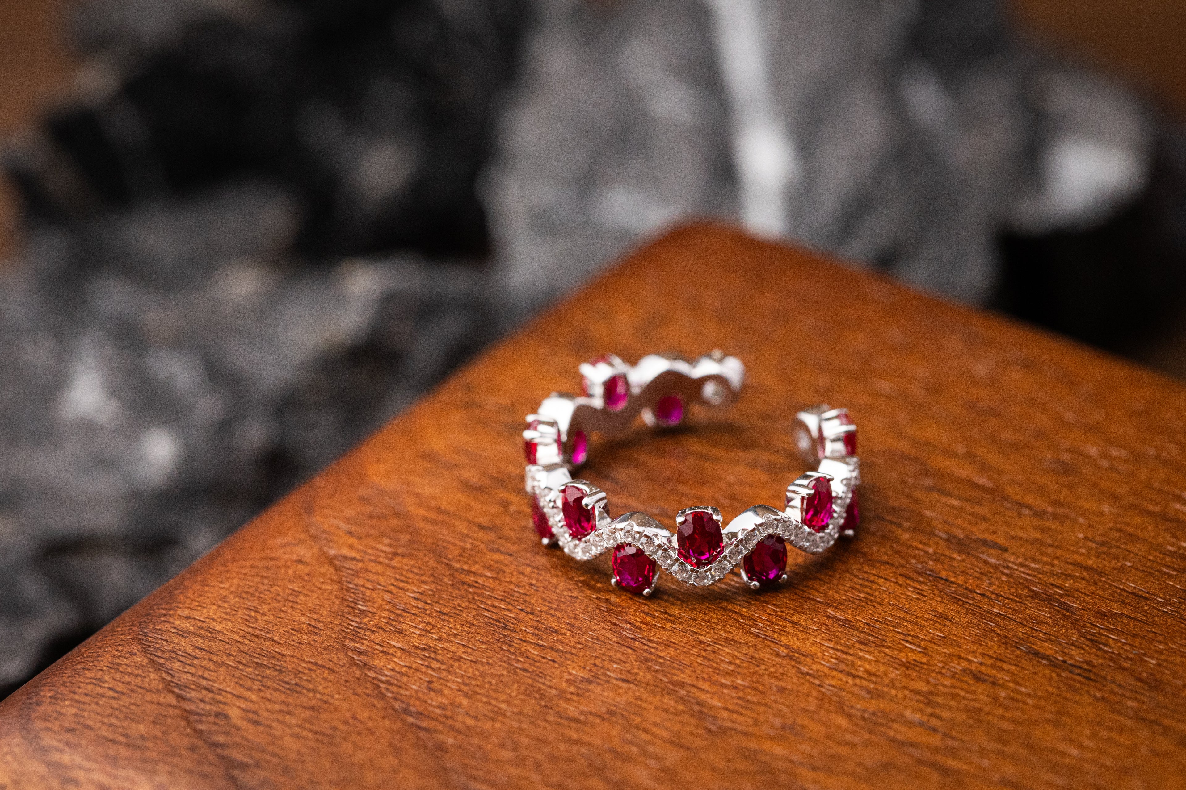 Nysera Pigeon Ruby Oval Ring