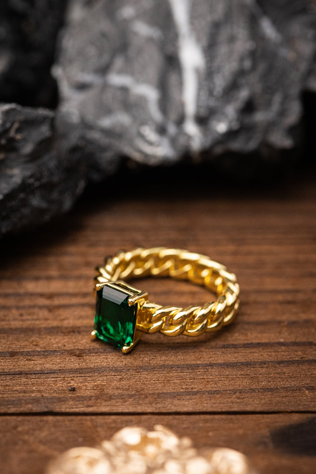 Nysera Muzo Emerald Octagon Ring